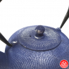 Théière en fonte chinoise MiZO 0.65L bleu et argent