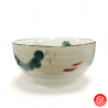 Bol à soupe POiSSONS et NéNUPhARS peint en porcelaine japonaise (d17cm)