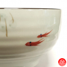 Bol à soupe POiSSONS et NéNUPhARS peint en porcelaine japonaise (d17cm)