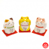 Maneki Neko 招き猫 MiNi en porcelaine japonaise (h2.4cm)