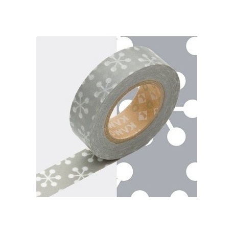 masking tape déco kesshou gray 15mm*10m