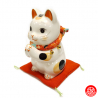 Maneki Neko 招き猫 PRièRE en porcelaine japonaise h15cm