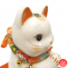 Maneki Neko 招き猫 PRièRE en porcelaine japonaise h15cm