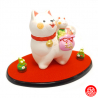 ChiEN 2018 avec Maneki Neko en argile (h7cm)