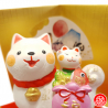 ChiEN 2018 avec Maneki Neko en argile (h7cm)