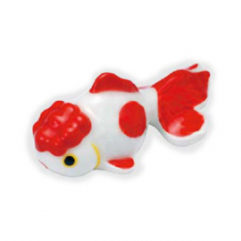 Porte-baguette KiNGYO 金魚 démé rouge en porcelaine (L6cm)
