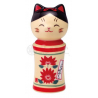 KokeshinManeki Neko 招き猫 KiKU en porcelaine (h9cm)