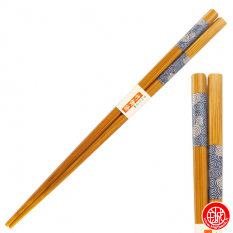 Baguettes japonaises en bambou GEO UZUMAKi (22.5cm)