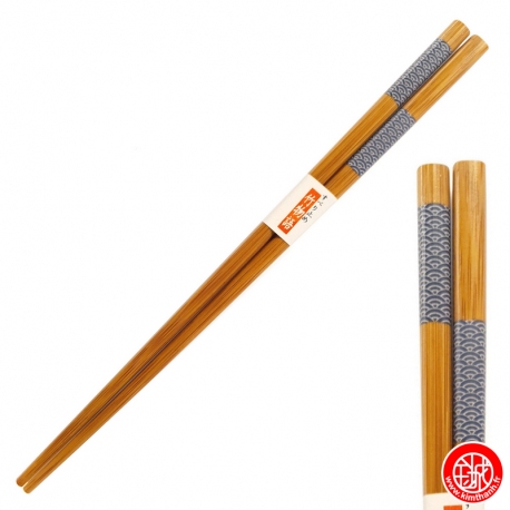 Baguettes japonaises en bambou GEO NAMi (22.5cm)