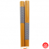 Baguettes japonaises en bambou GEO NAMi (22.5cm)