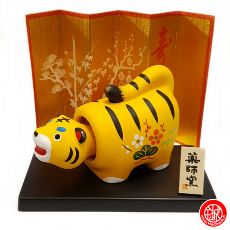 Zodiaque 2022 TiGRE "HARUKO" avec tête mobile en argile L10.5cm