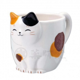 Mug MANEKi NEKO 招き猫 MiKé (tâcheté) en porcelaine japonaise