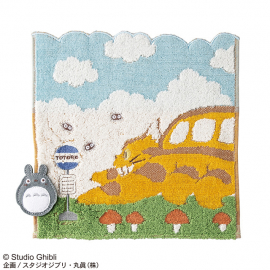 Serviette à main Chatbus EN ROUTE - Mon Voisin Totoro (25x25cm)