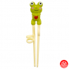 Baguettes d'apprentissage enfant à anneaux GRENOUiLLE (h16cm)