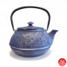 Théière en fonte chinoise EVENTAiLS 0.65L bleu et argent