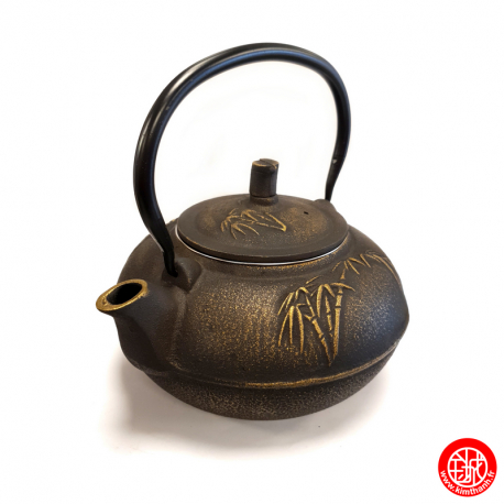 Théière en fonte chinoise BAMBOUS 1L20 bronze