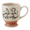 Mug MANEKi NEKO 招き猫 "Temps des Bonheurs" rose en porcelaine japonaise