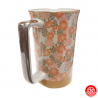 Mug en céramique japonaise FLEURS ROSES 35cl