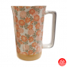 Mug en céramique japonaise FLEURS ROSES 35cl