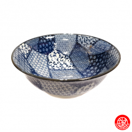 Bol à soupe ramen en porcelaine japonaise PAtChWORK (d21cm)