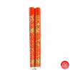 Baguettes japonaises en bambou ROUGE NAMi (22.5cm)