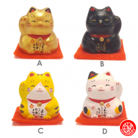 Maneki Neko 招き猫 DAiFUKU en argile (h3cm)