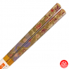 Baguettes japonaises en bambou hANA vert (22.5cm)