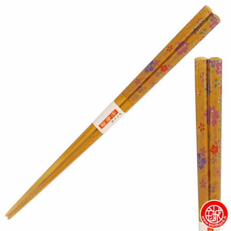 Baguettes japonaises en bambou hANA brun (22.5cm)