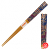 Baguettes japonaises en bambou hANA bleu (22.5cm)