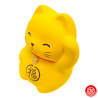 Maneki neko 招き猫 RONd-RONd JAUNE en argile (Couple) h5.5cm