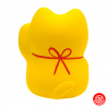 Maneki neko 招き猫 RONd-RONd JAUNE en argile (Couple) h5.5cm