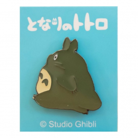 Pin's Totoro criant sur une toupie avec un parapluie - Mon voisin Totoro© (L2.2*h2.3cm)
