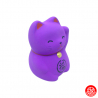 Maneki neko 招き猫 RONd-RONd ViOLET (Sagesse) en argile (h5cm)