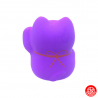 Maneki neko 招き猫 RONd-RONd ViOLET (Sagesse) en argile (h5cm)