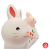 Zodiaque 2023 USAGi lapin Nishikisai Shofuku 3 amis de l'hiver en argile h6cm