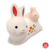 Zodiaque 2023 USAGi lapin Nishikisai Shofuku 3 amis de l'hiver en argile h6cm