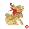 Qilin assis en cuivre (h10.5cm)