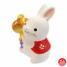 Zodiaque 2023 USAGi lapin avec le maillet de la fortune en argile h8.5cm