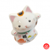 Maneki Neko 招き猫 cristal BONhEUR et RiChESSE en porcelaine japonaise (h6.5cm)