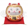 Tirelire Maneki Neko DARUMANEKi DORé en porcelaine (h10cm)