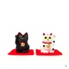 Maneki Neko NOiR en argile (h5cm)