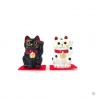 Maneki Neko NOiR en argile (h7.5cm)