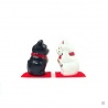 Maneki Neko NOiR en argile (h7.5cm)