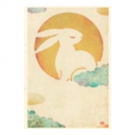 Carte USAGi lapin de la Lune 月兎 しろたえ (10x15cm)