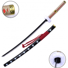 Katana de décoration • One Piece - Zoro • Sandai Kitetsu, lame en acier inox