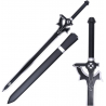 Katana de décoration • Sword Art Online • Elucidator, lame en acier inox