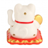 Maneki Neko 招き猫 animé 100% SOLAiRE koban blanc h8cm