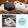 Porte-monnaie mimi POCHi Japan MANEKi NEKO noir en silicone