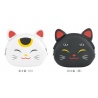 Porte-monnaie mimi POCHi Japan MANEKi NEKO noir en silicone