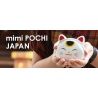 Porte-monnaie mimi POCHi Japan MANEKi NEKO blanc en silicone